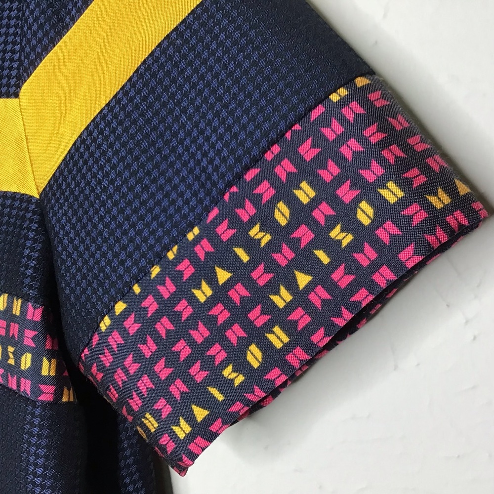 Scotch & Soda Top Mixed Fabric Collared Sz XS - Picture 5 of 11